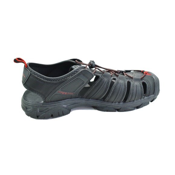 London Fog Dover Mens Black Red Fisherman Sport Sandals Size 11 M New main image 5
